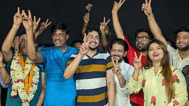 চলচ্চিত্র শিল্পী সমিতির নেতৃত্বে শিবা শানু-জয় চৌধুরী